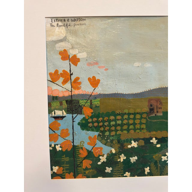 Green Esther Pearl Watson, the Beautiful, 2003 — Acrylic on Board For Sale - Image 8 of 15
