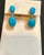Gemstone 60ct Natural Sleeping Beauty Turquoise & Diamond Tennis Necklace & Earrings Set For Sale - Image 7 of 18