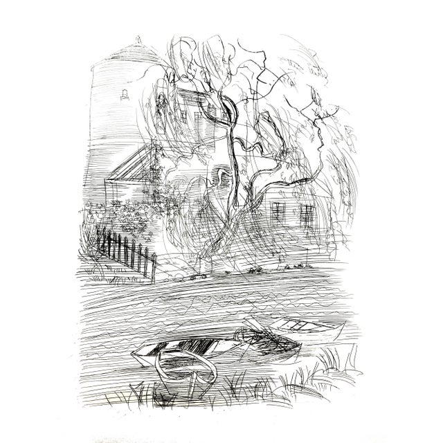 Raoul Dufy - French Campagne - Original Etching 1940 For Sale