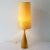 Mid-Century Scandinavian Table Lamp with Stylized Yellow-Gold Shade For Sale - Image 6 of 9