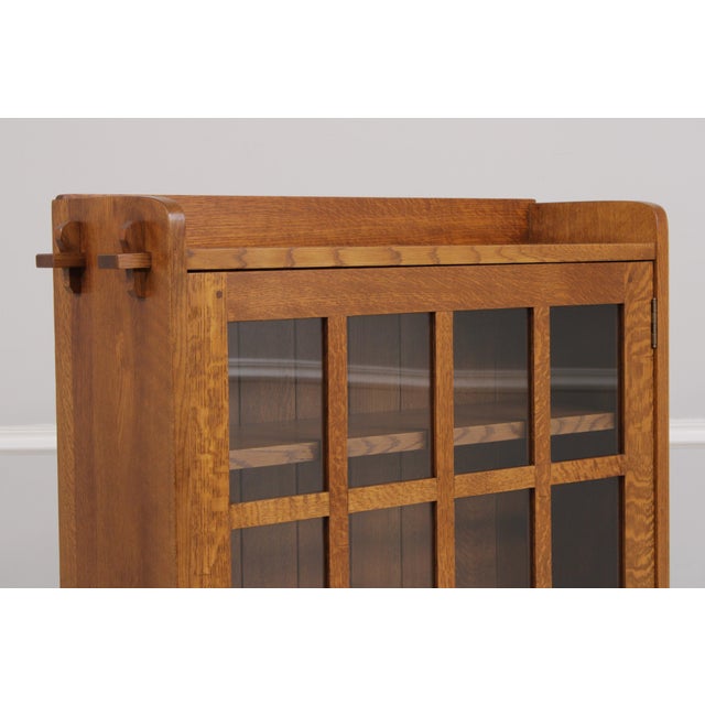 Stickley Mission Oak 1 Door Bookcase For Sale In Philadelphia - Image 6 of 18