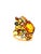 Bochic “Orient” Vintage Natural Citrine, Diamond & Sapphire Ring Set In 18K Gold For Sale - Image 4 of 12