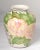 French Country Vintage 1960s Mediterranean Hand Painted Glazed Flower Vase Rose Motif For Sale - Image 3 of 12