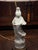 Chinoiserie Vintage Blanc De Chine Style Porcelain Guanyin Figural Table Lamp With Brass Base For Sale - Image 3 of 15