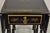 Wood Mid 20th Century Drexel Et Cetera Asian Chinoiserie Black Lacquer Small Gateleg Side Table For Sale - Image 7 of 12