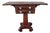 1840 American Mahogany Empire Drop Leave Side Table. For Sale