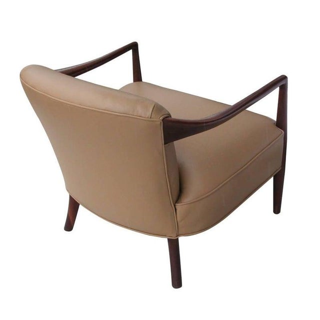 Mid-Century Modern 1960s Vintage Midcentury Ib Kofod Larsen Style Lounge Chair For Sale - Image 3 of 9