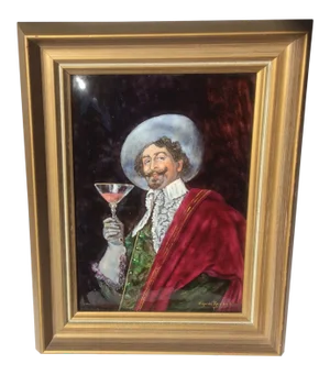 Antique French Limoges Enamel Painting