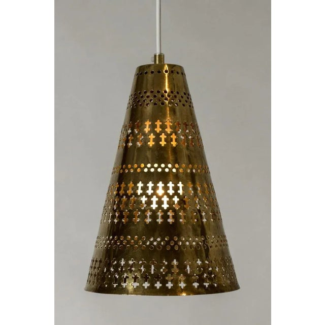 Hans Bergström Modern Brass Pendant Light by Hans Bergström, 1950s For Sale - Image 4 of 10