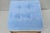 Antique Victorian Walnut Cabriole Leg Blue Tufted Footstool Ottoman Stool For Sale - Image 4 of 15