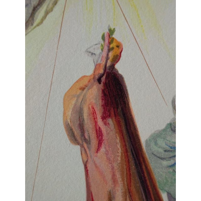 Salvador Dali, Appearance of Christ, Woodcut For Sale - Image 4 of 6