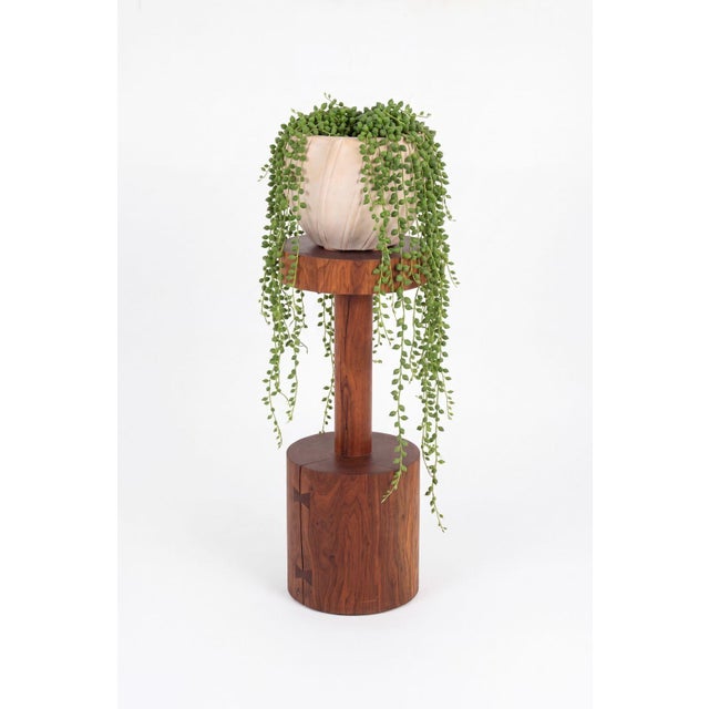 Mid-Century Modern Karl Springer Style Ribbed Planter, C. 1980s, Pair For Sale - Image 3 of 8