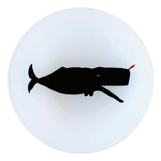 Glass Trinket Dish, Whale For Sale