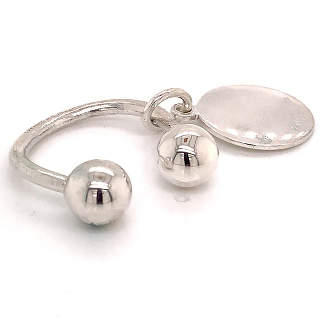 1990s Tiffany & Co. Estate Sterling Silver Keychain 9.2 Grams For Sale - Image 10 of 12