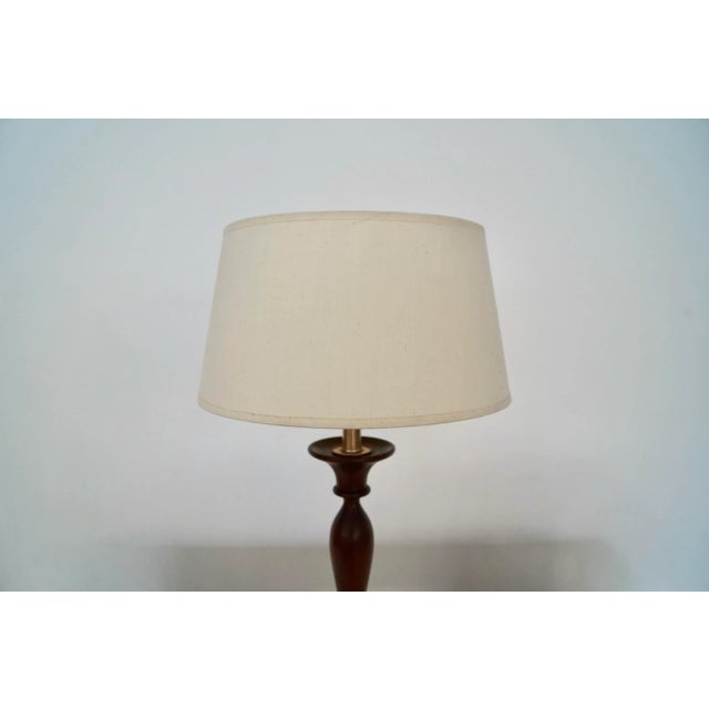 Adrian Pearsall 1960's Mid-Century Modern Sculptural Walnut Table Lamp For Sale - Image 4 of 12