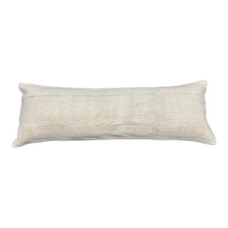 Turkish Hemp Pillow Cushion Natural Beige Cushion Cover 14"x40" For Sale
