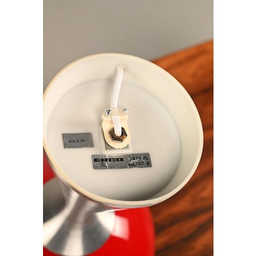 Large Space Age Table Lamp with Glass Shade from Erco For Sale - Image 11 of 13