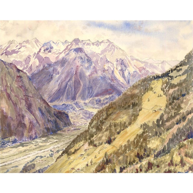 This is an original watercolor painting on thick watercolor paper, sized 15 inches x 11.5 inches. Aside from slight...