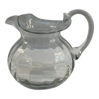 Vintage Crystal Bundle Pitcher For Sale