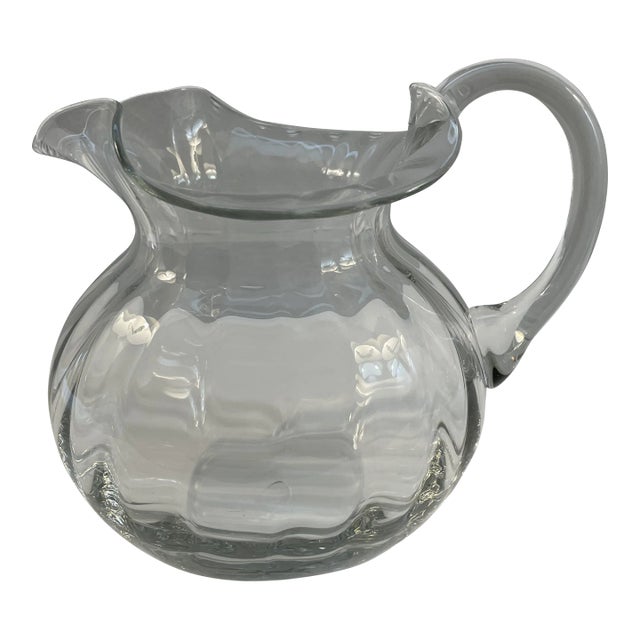 Vintage Crystal Bundle Pitcher For Sale
