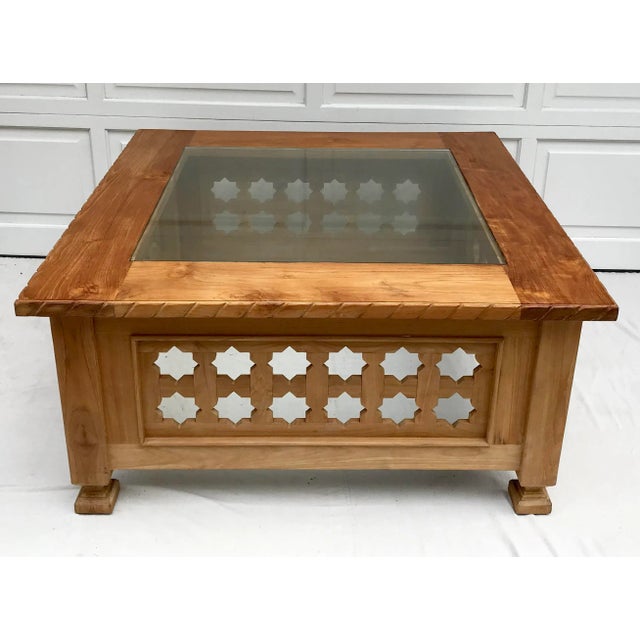 1990s Mediterranean Iksun Teak Outdoor Table For Sale In Los Angeles - Image 6 of 6