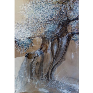 Jean-Pierre Brissart, Olivier centenaire 2, 2017, Mixed Media on Paper For Sale