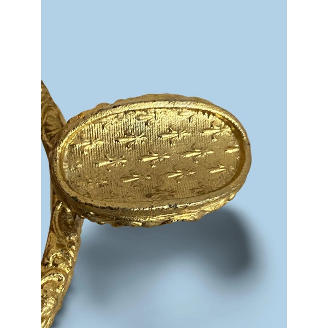 1920s Gilt Bronze and Crystal Ashtray attributed to Baccarat, 1920s For Sale - Image 5 of 8