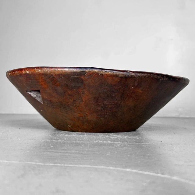 ​Antique Japanese Wooden Bowl, 1890s For Sale - Image 5 of 17