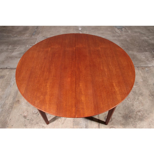 Large Teak Dining Table by Henning Kjærnulf, 1960s For Sale - Image 4 of 18