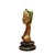 Dimensions: 24 cm wide, 18 cm deep, 44 cm high. Bronze sculpture created using the lost-wax casting technique, with a gold...