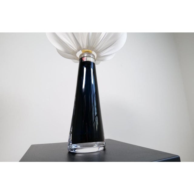 Glass Sculptural Table Lamp by Carl Fagerlund for Orrefors, Sweden, 1960s For Sale - Image 7 of 16