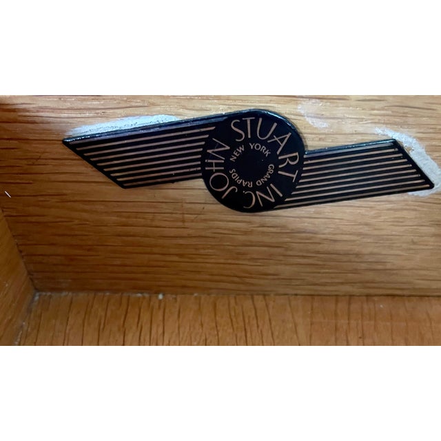 Mid Century Modern Walnut Nightstand by John Stuart For Sale - Image 11 of 12
