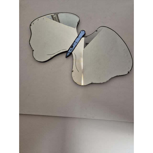 Cristal Art Butterfly-Shaped Mirror, 1950s For Sale - Image 6 of 18