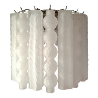 Murano Frost Glass Wall Lamp, 1960s For Sale