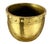 Mid 20th Century Large Solid Hammered Brass Cachepot Planter For Sale - Image 5 of 8