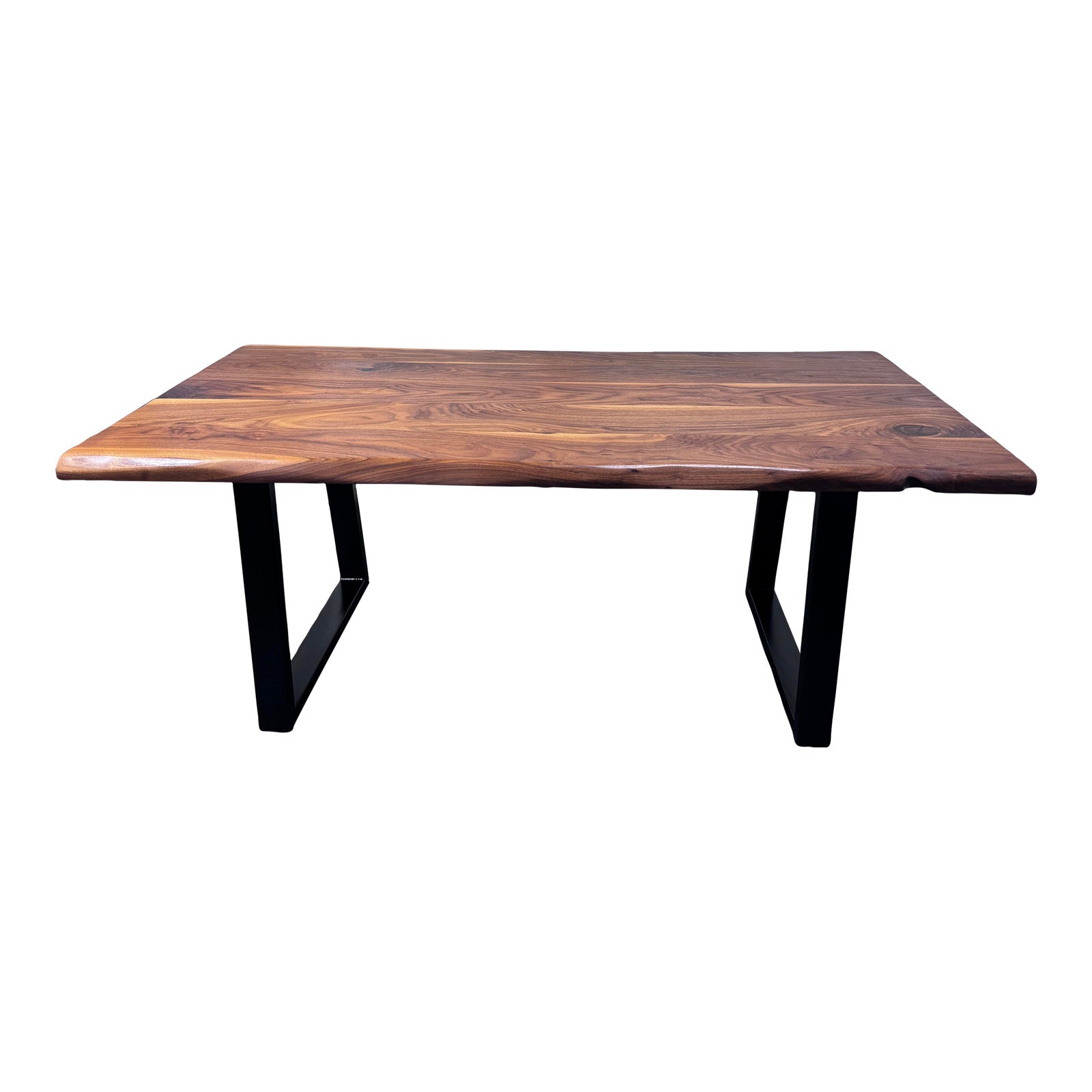 Custom Design Black Oak Live Edge Table Chairish