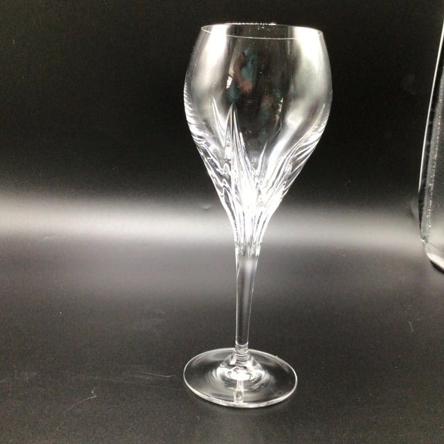 Gorham Trinity Cut Crystal Tulip Bowl Water Goblet-Set of 2 (Look at Photos for Better Appeal) For Sale In Sacramento - Image 6 of 12
