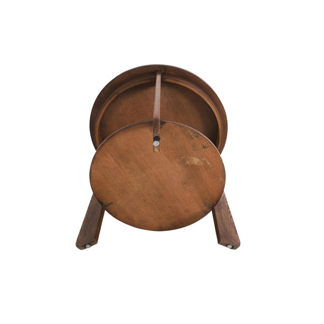 1920s Dutch Art Deco Tiered White Oak Side Table For Sale - Image 13 of 13