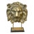 Large Finely Cast Bronze Lion Mask, Museum Mounted 20th Century For Sale