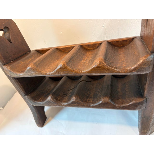 Early 20th Century Antique Castle Wood Wine Rack For Sale - Image 5 of 7