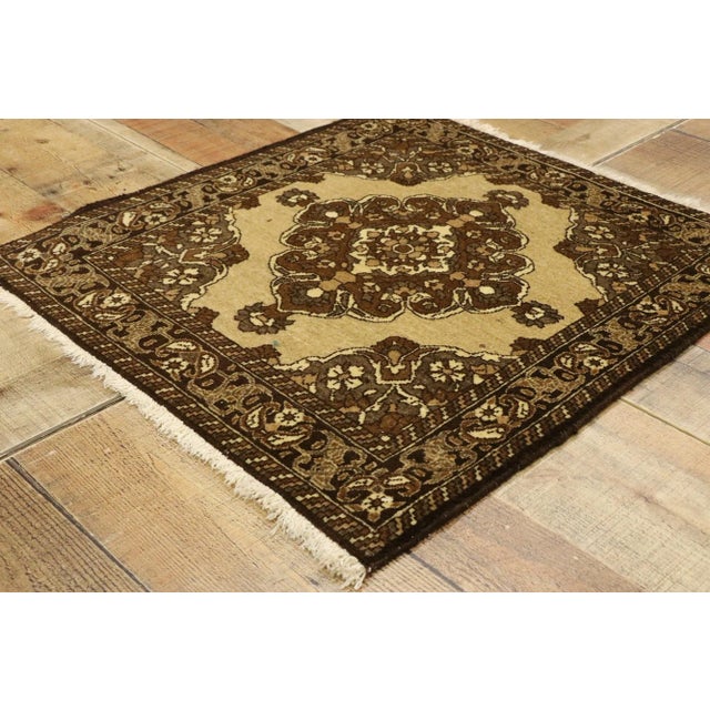 Mid 20th Century Vintage Persian Khorassan Rug - 02'02 X 02'03 For Sale - Image 5 of 9