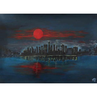 Anna Maria Caboni, City Sunset, 2025, Acrylic Painting For Sale
