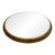 Oversized Vintage Gilt Metal Mirrored Plateau — Repurposed Lighting Element — Hollywood Regency / Neoclassical For Sale