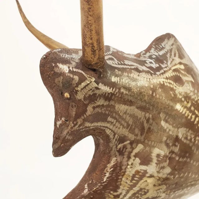 1950s Brutalist Buffalo Sculptures, 1950s, Set of 2 For Sale - Image 5 of 9