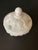 1950s Westmoreland Vintage 1950’s Milk Glass Covered Candy Jar Round Vanity Jar Floral Footed For Sale - Image 5 of 8