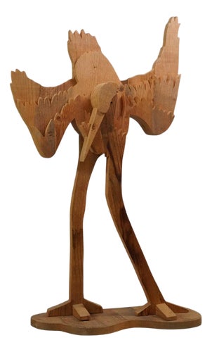 Design Michelangelo, Sculptural Flamingo, 1970s, Wood