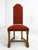 Antique French Wood and Red Fabric Chairs, Set of 8 For Sale - Image 5 of 12