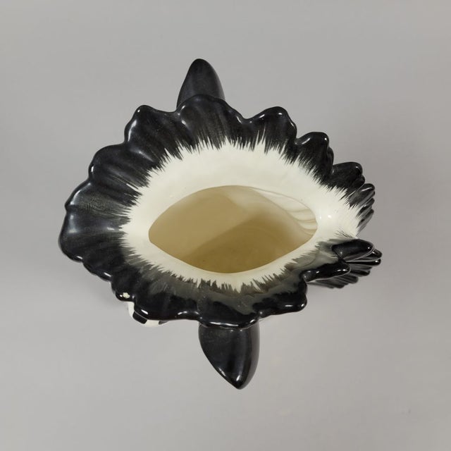 Vintage Fitz and Floyd Zebra Head Vase Planter For Sale - Image 9 of 10