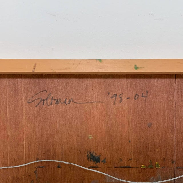 Postmodern Atmospheric Abstract Painting by Judith Solomon For Sale - Image 11 of 12