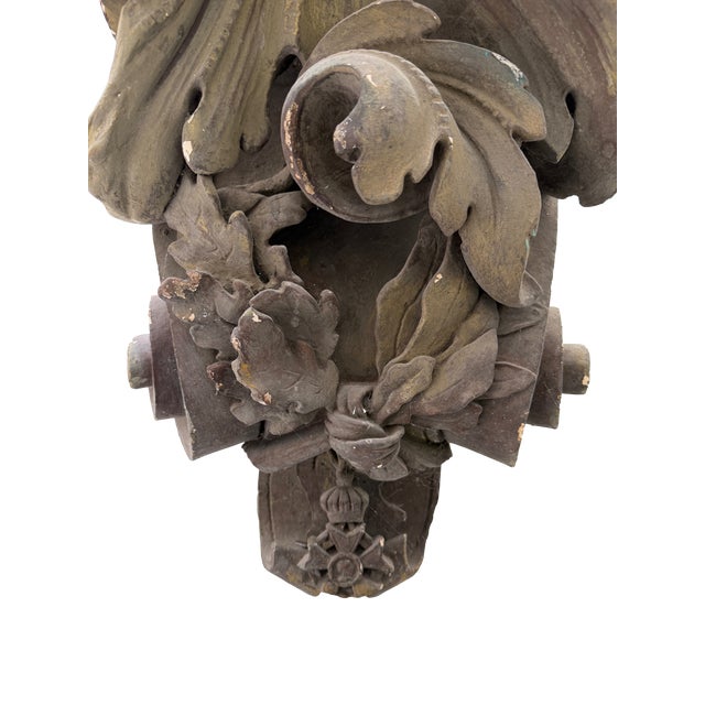 Late 19th Century Antique French Baroque Architectural Corbel For Sale - Image 5 of 5